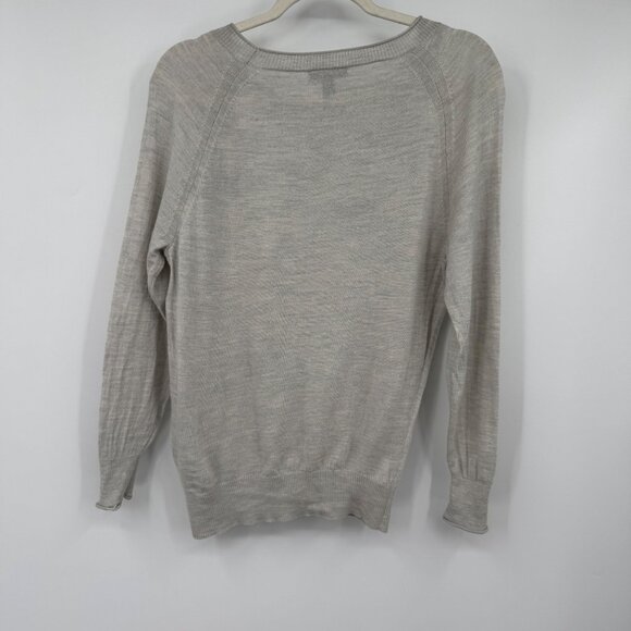 J. Crew Merino wool crewneck sweater in shark woman’s size small lightweight - Picture 7 of 9